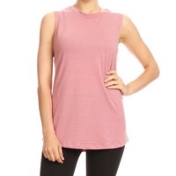 Rae Mode DreamKnit Sleevless Love Tank Ultra Soft Cranberry Mauve Size Large NWT - Picture 2 of 14